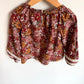 Lace Sleeve Detail Floral Top / 3-4T
