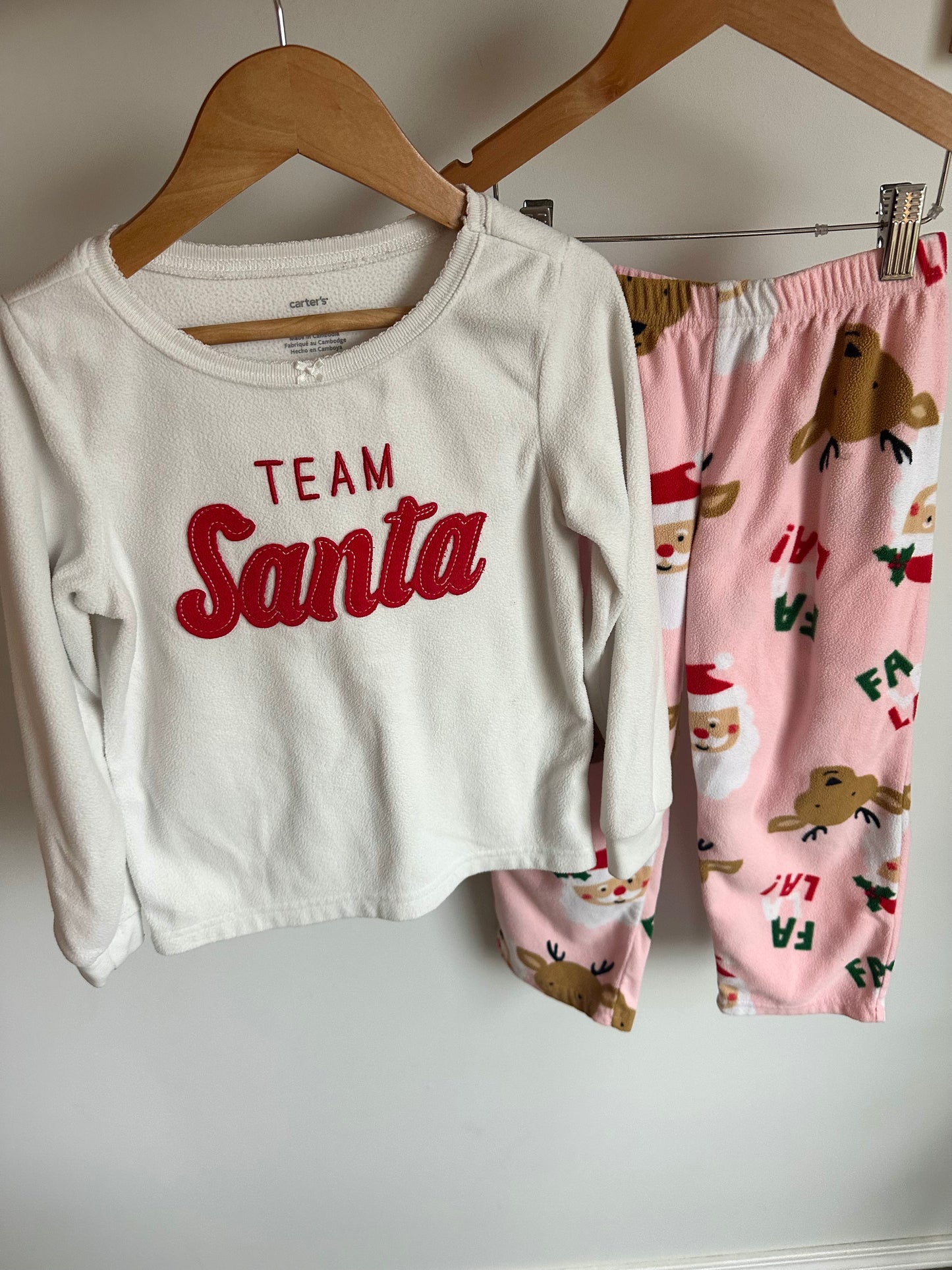 Team Santa Top + Pants PJ Top / 6 years