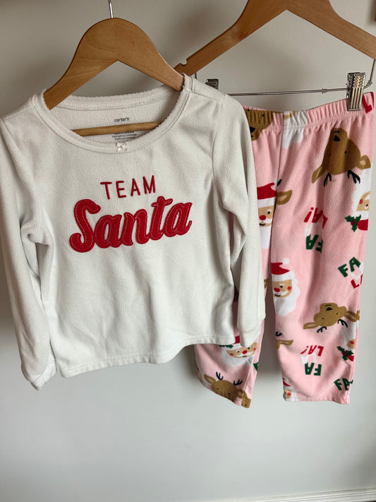 Team Santa Top + Pants PJ Top / 6 years