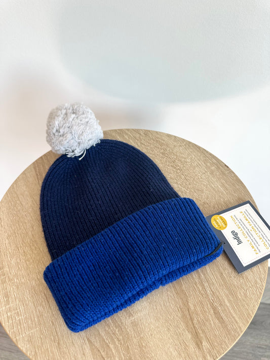 Navy Toque with Pom Pom (With Tags)/ 6-8 years
