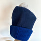 Navy Toque with Pom Pom (With Tags)/ 6-8 years