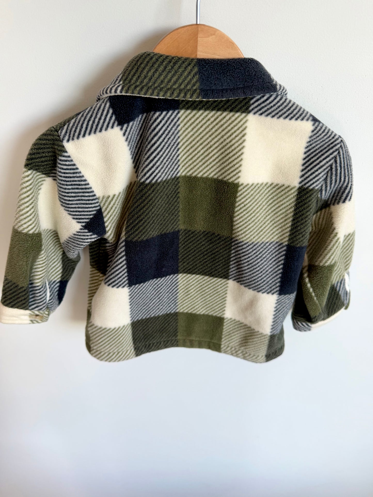 Green Plaid Shacket / 18m