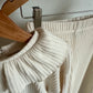 Cream Ribbed Top + Pants Set / 6 years
