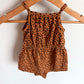 Rust Dot Romper / 0-3m
