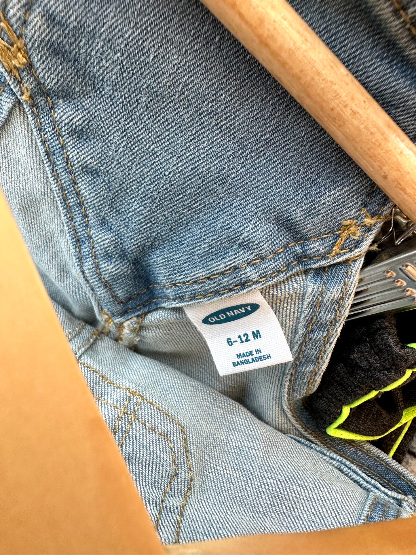 Denim Pocket Overalls / 6-12m