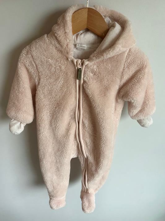 H&M Pink Heart Bunting Suit / 3-6m