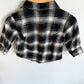 Grey Speckled Button Up / 12-18m