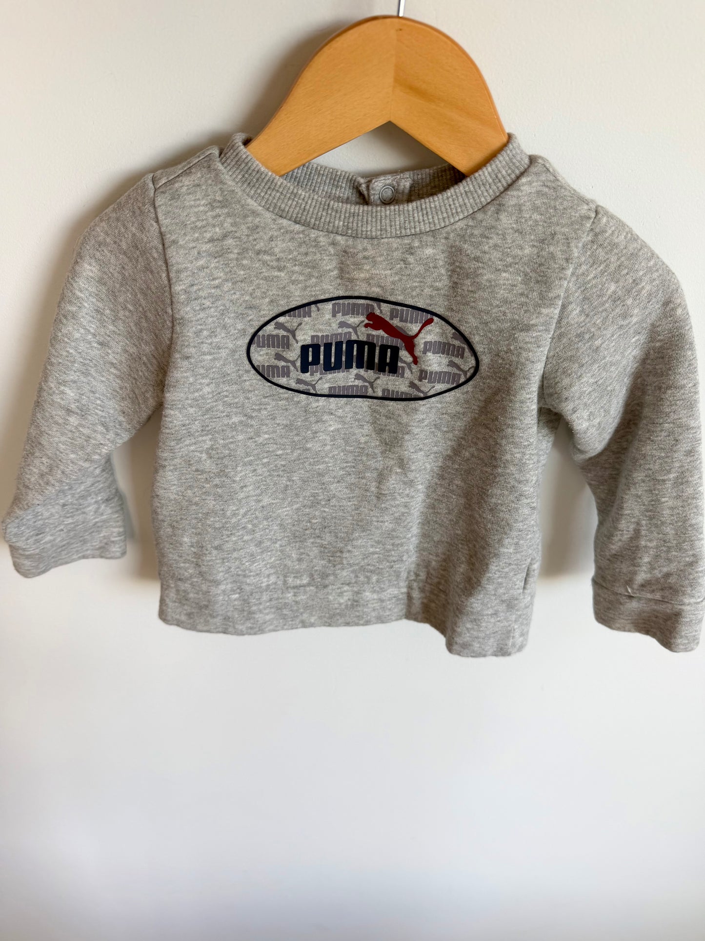 Puma Grey Crewneck / 12-18m
