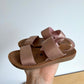 Sparkly Pink Strap Sandals / Size 7 Toddler