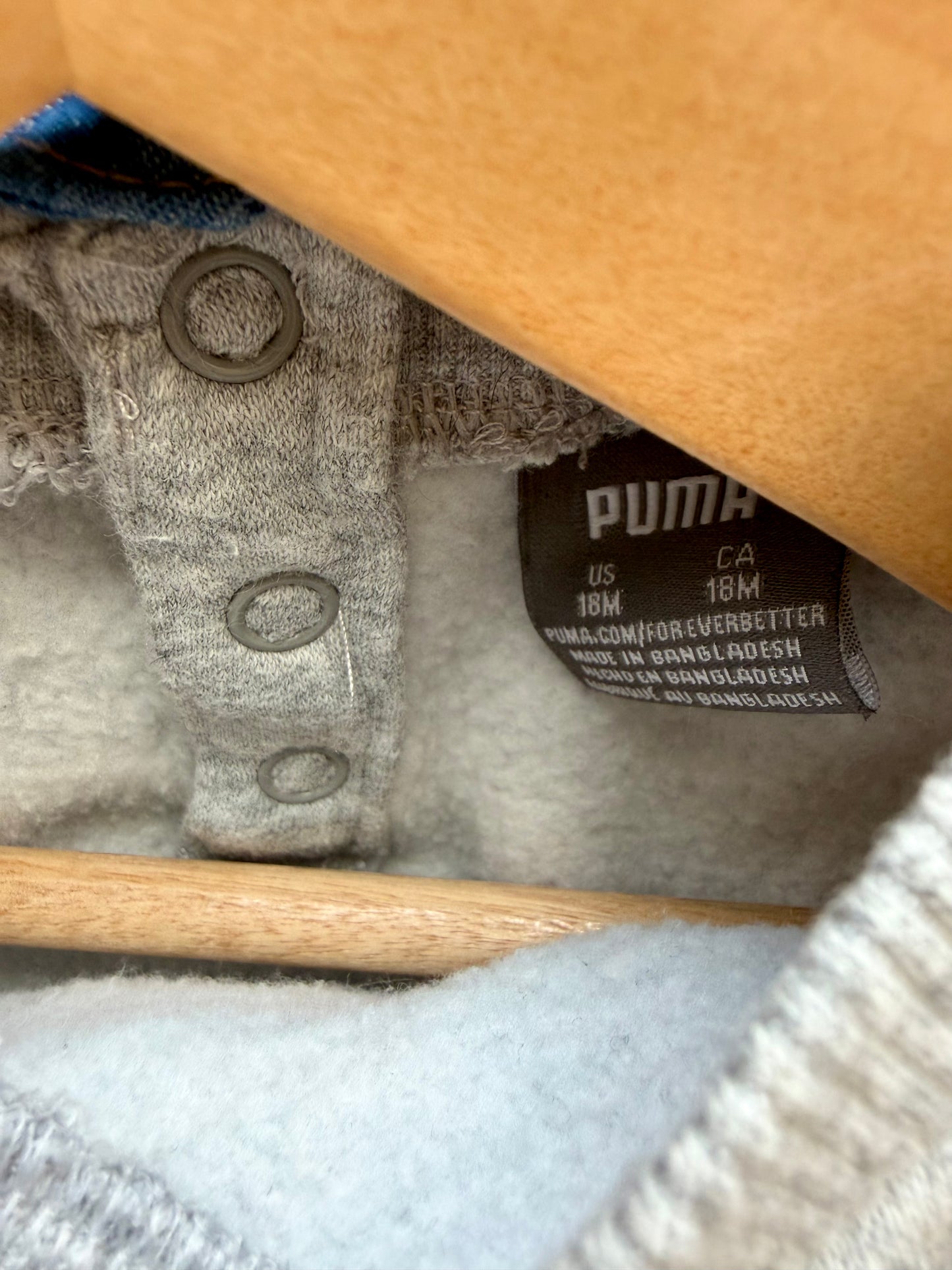 Puma Grey Crewneck / 12-18m