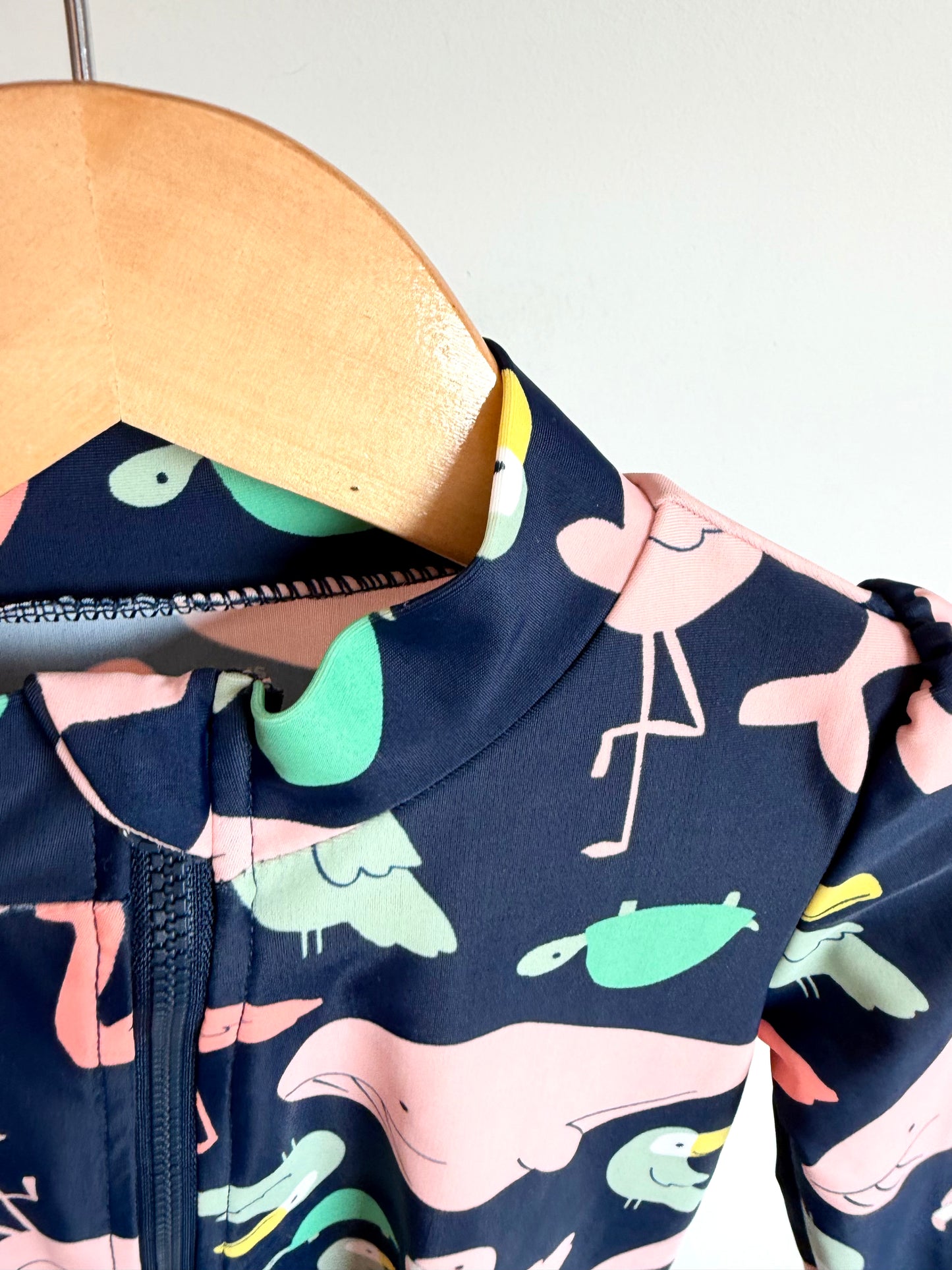 Long Sleeve Whale and Friends Swimsuit / 3T