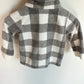 Fleece Grey Checkered Sweater/ 12m