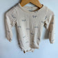 Soft Cream Fox Bodysuit / 18m