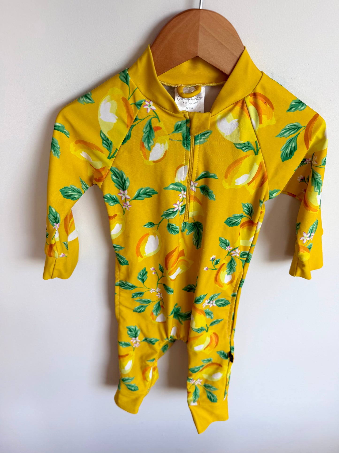 Honeysuckle Lemon Swimsuit / 12-18m