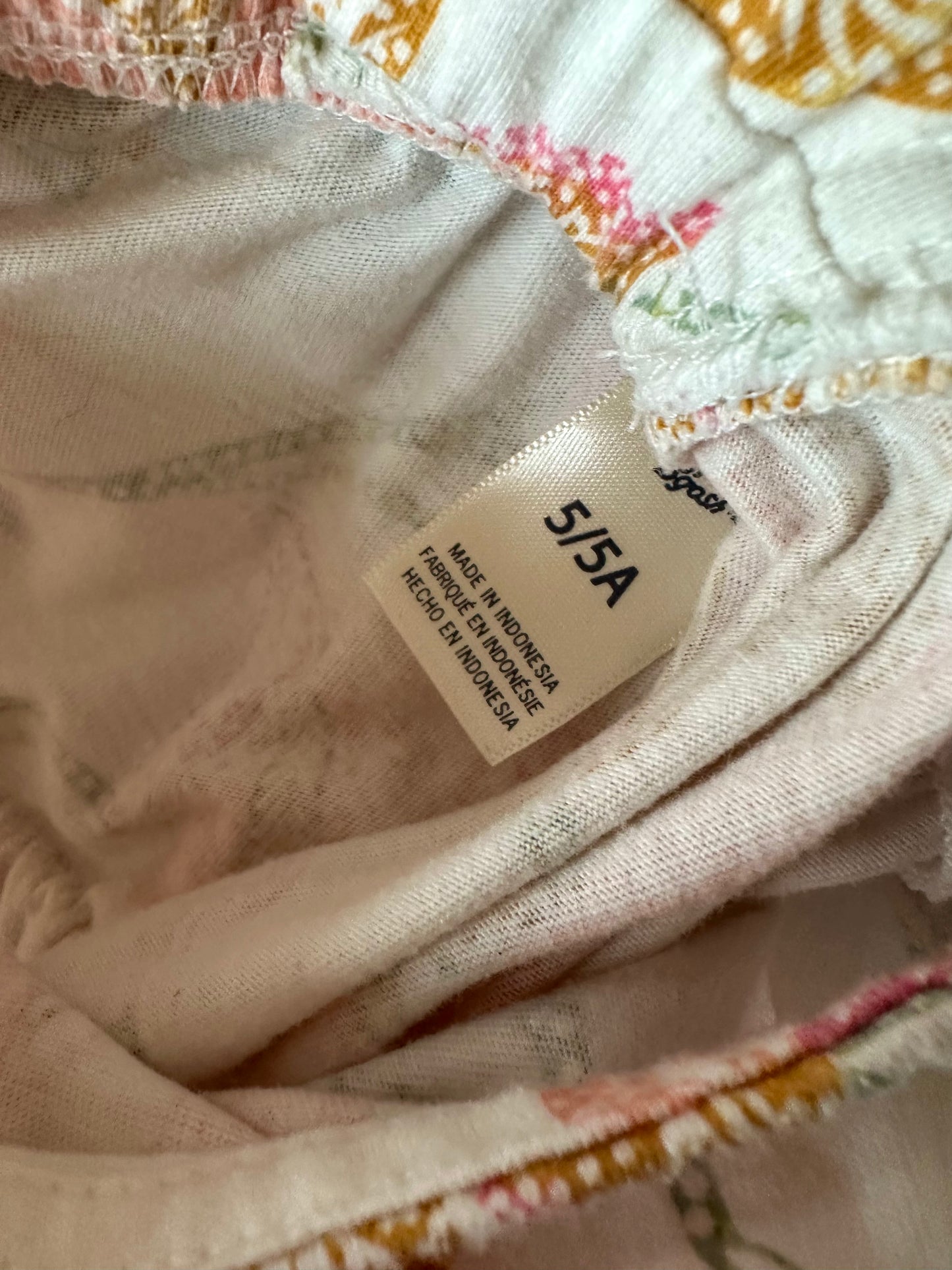 Floral Drawstring Dress / 5 years