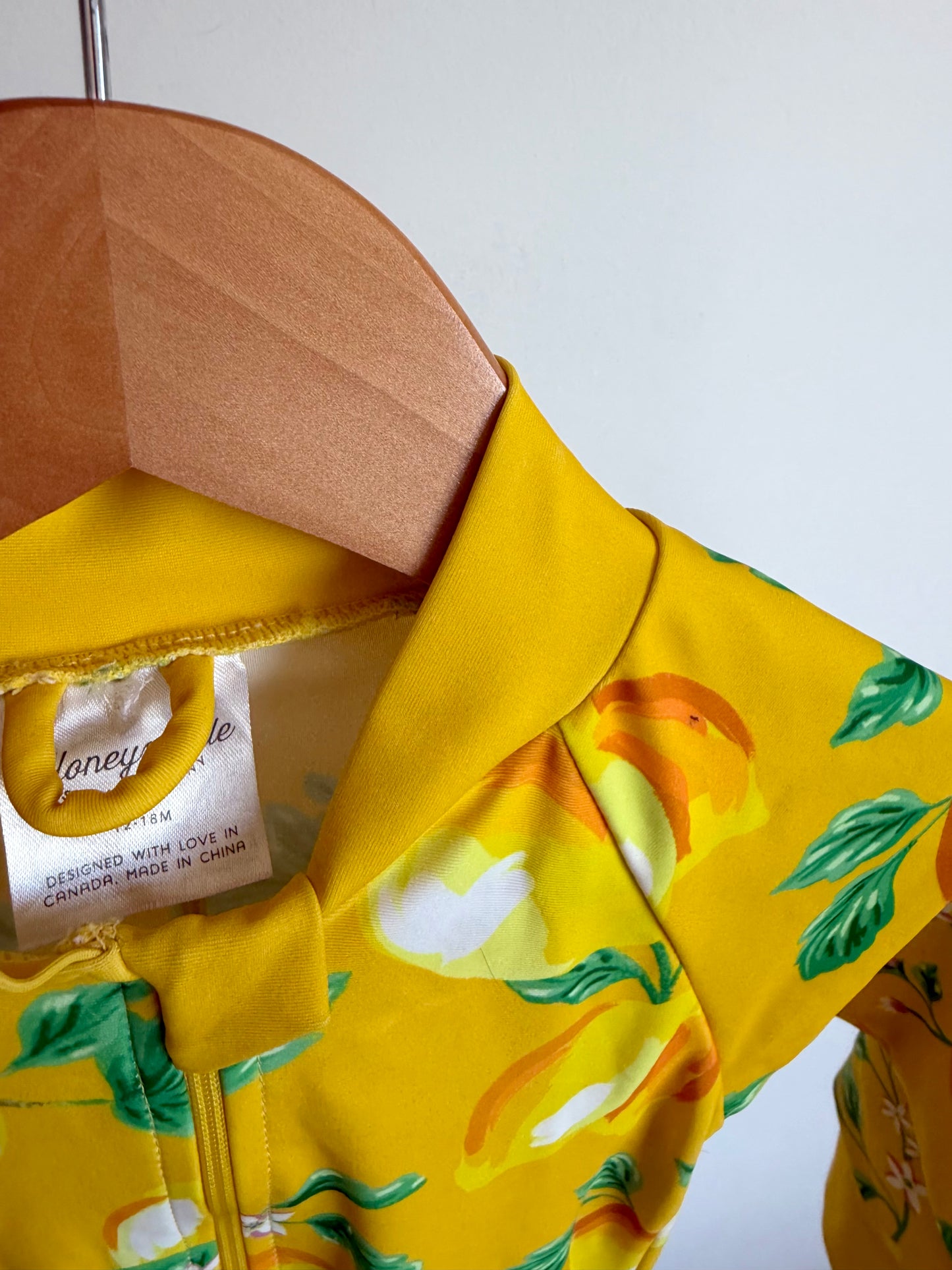 Honeysuckle Lemon Swimsuit / 12-18m