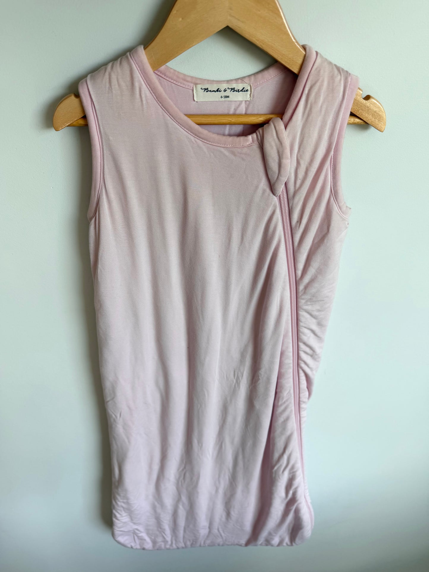 Bambie & Birdie Pink Bamboo Sleep Sack / 6-18m