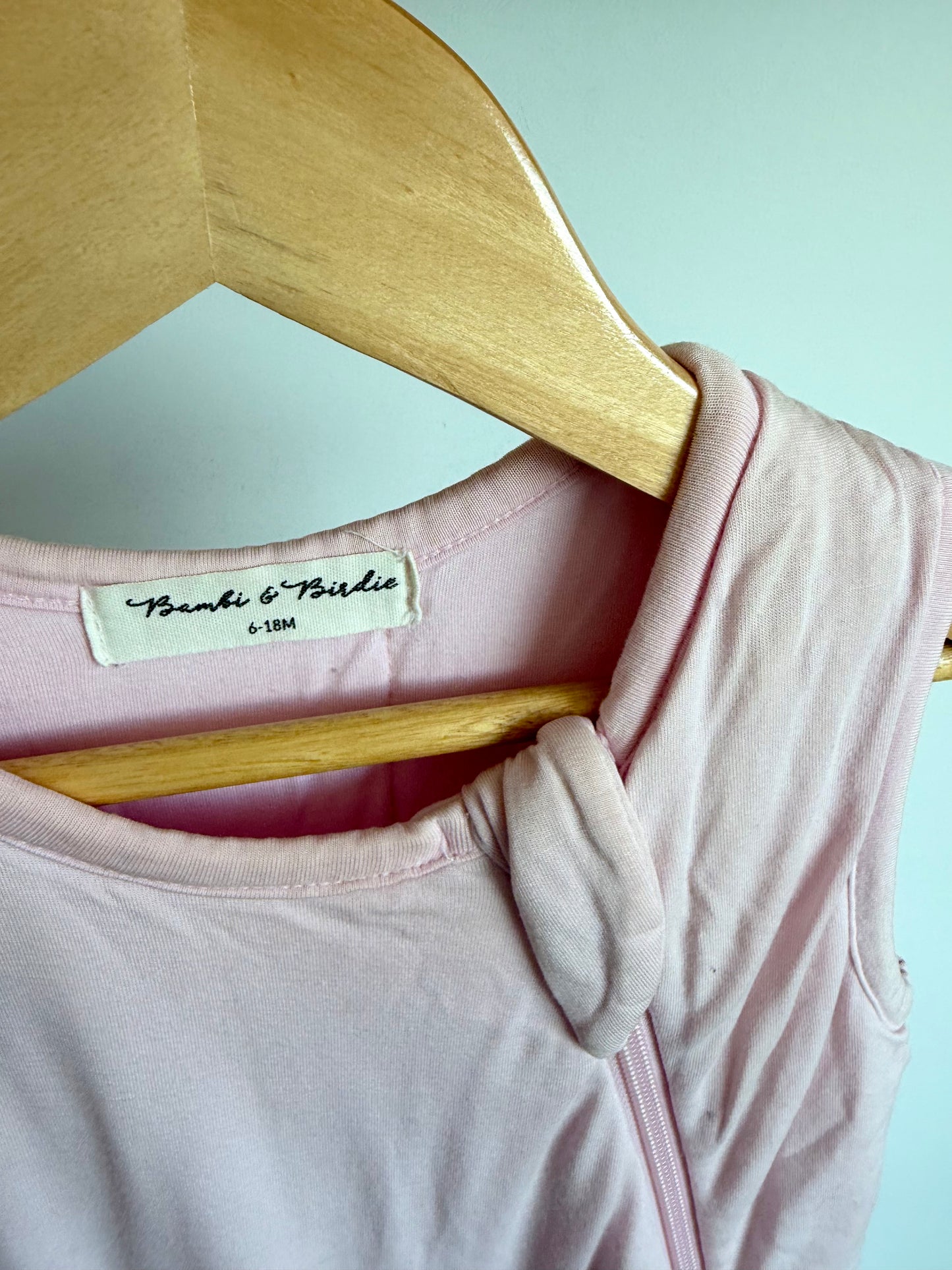 Bambie & Birdie Pink Bamboo Sleep Sack / 6-18m