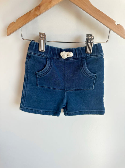 Denim Kangaroo Shorts / 6-12m