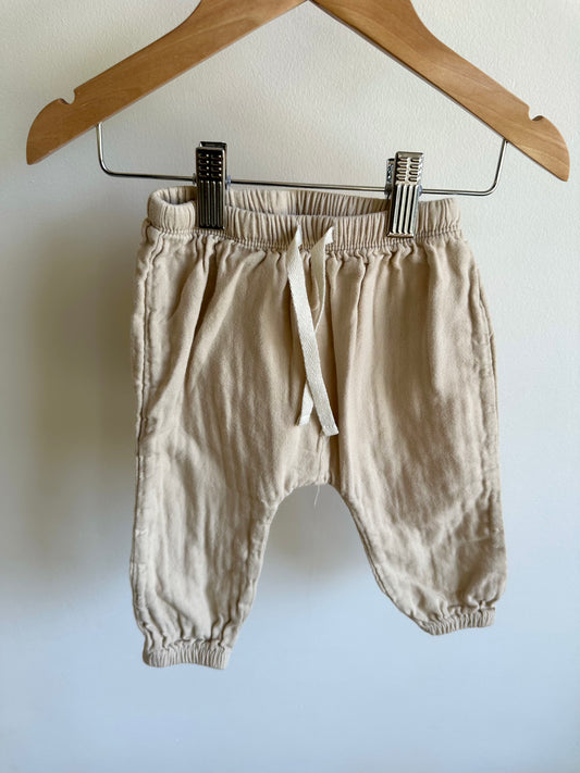 Tan Tapered Pants / 12-18m