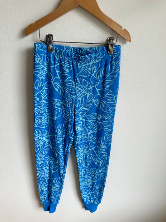 Blue Cotton Leaf PJ Pants / 7-8 years