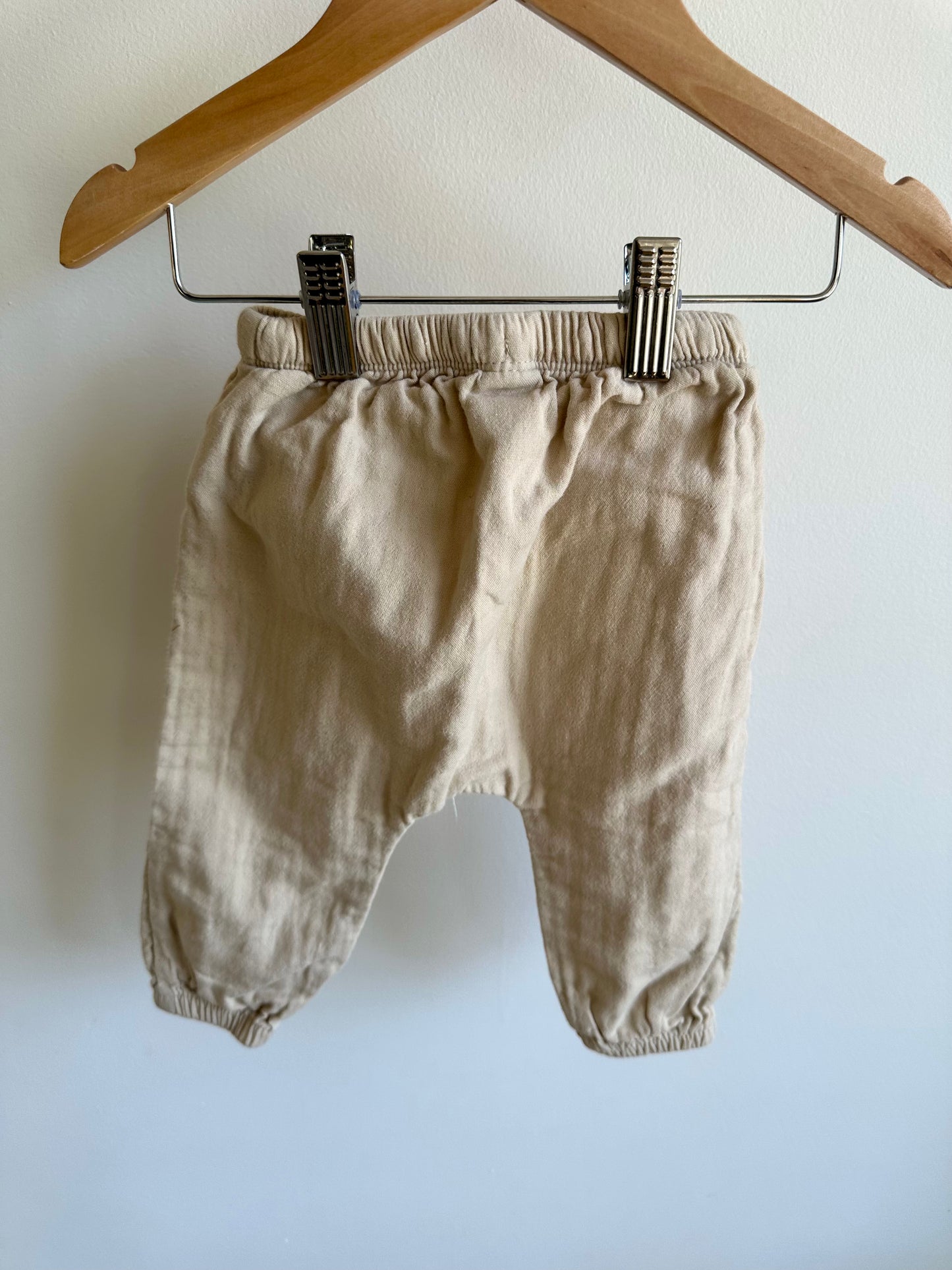 Tan Tapered Pants / 12-18m