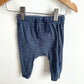 H&M Striped Blue Joggers / 4-6m