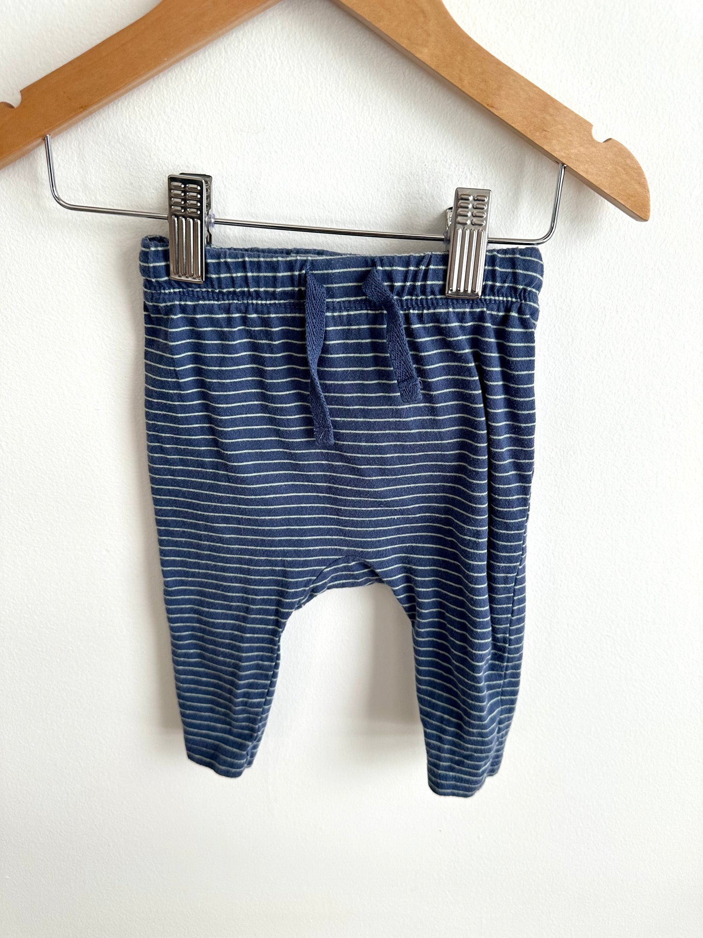 H&M Striped Blue Joggers / 4-6m