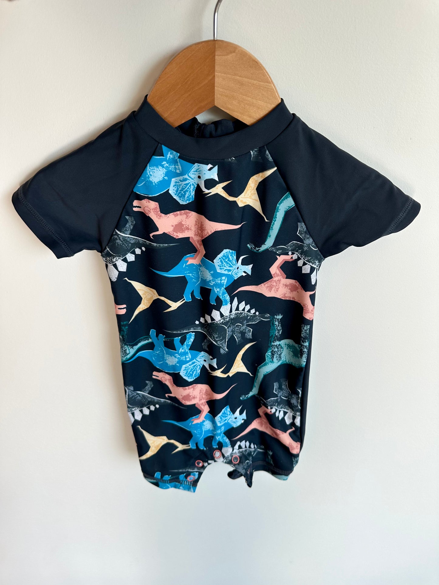 NavyDino Swimsuit / 6-12m