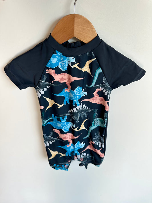 NavyDino Swimsuit / 6-12m