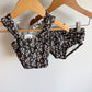2 Piece Grey Ruffle Swimsuit / 18m