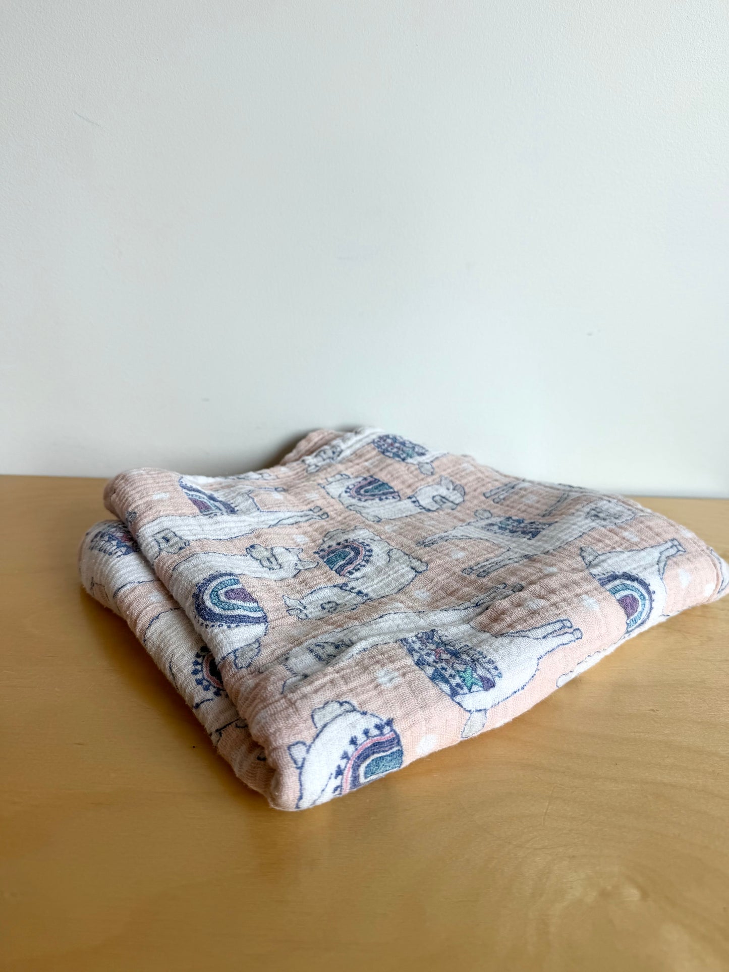 Llama Receiving Blanket (No Shipping)