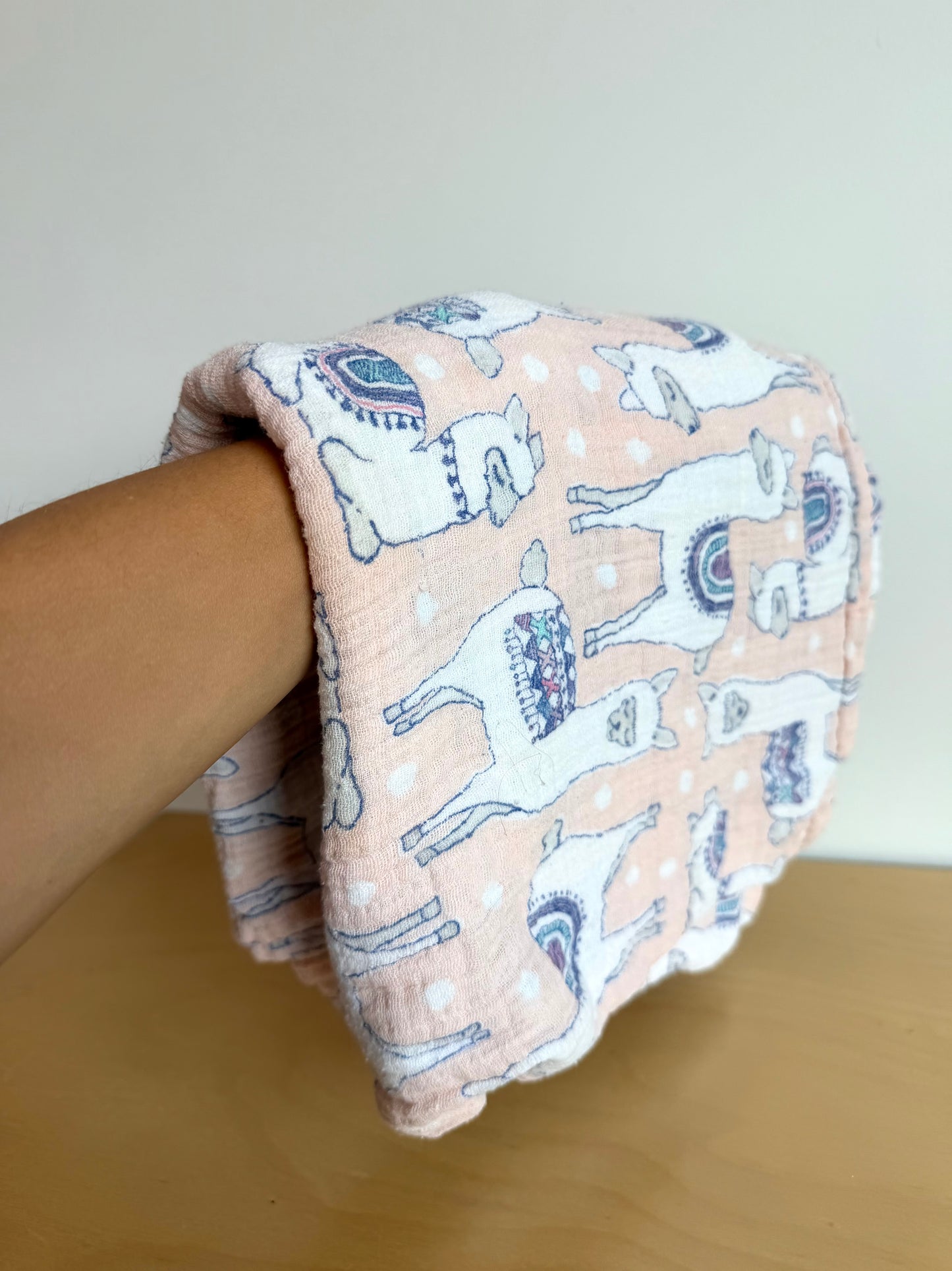 Llama Receiving Blanket (No Shipping)