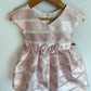 Pink Stripe Bow Dress (With Tags)  / 2T