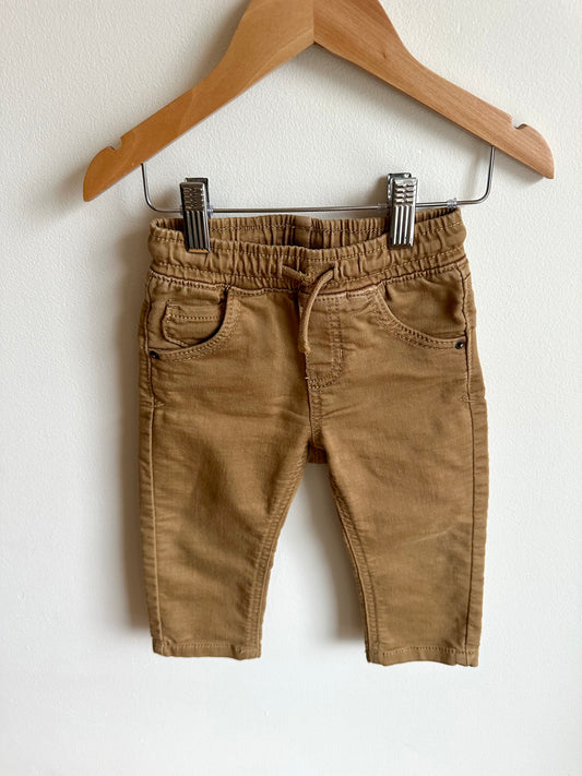 Tan Straight Leg Pants / 18m