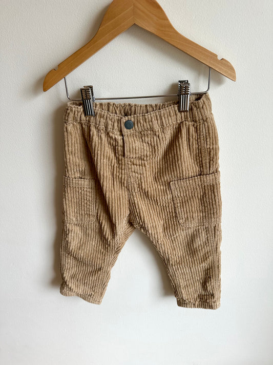 H&M Tan Side Pocket Pants / 12-18m