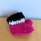 Pink Knit Baby Booties / 12-18m