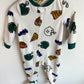 Fleece Football Sleeper / 18m