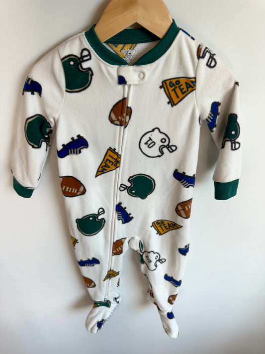 Fleece Football Sleeper / 18m