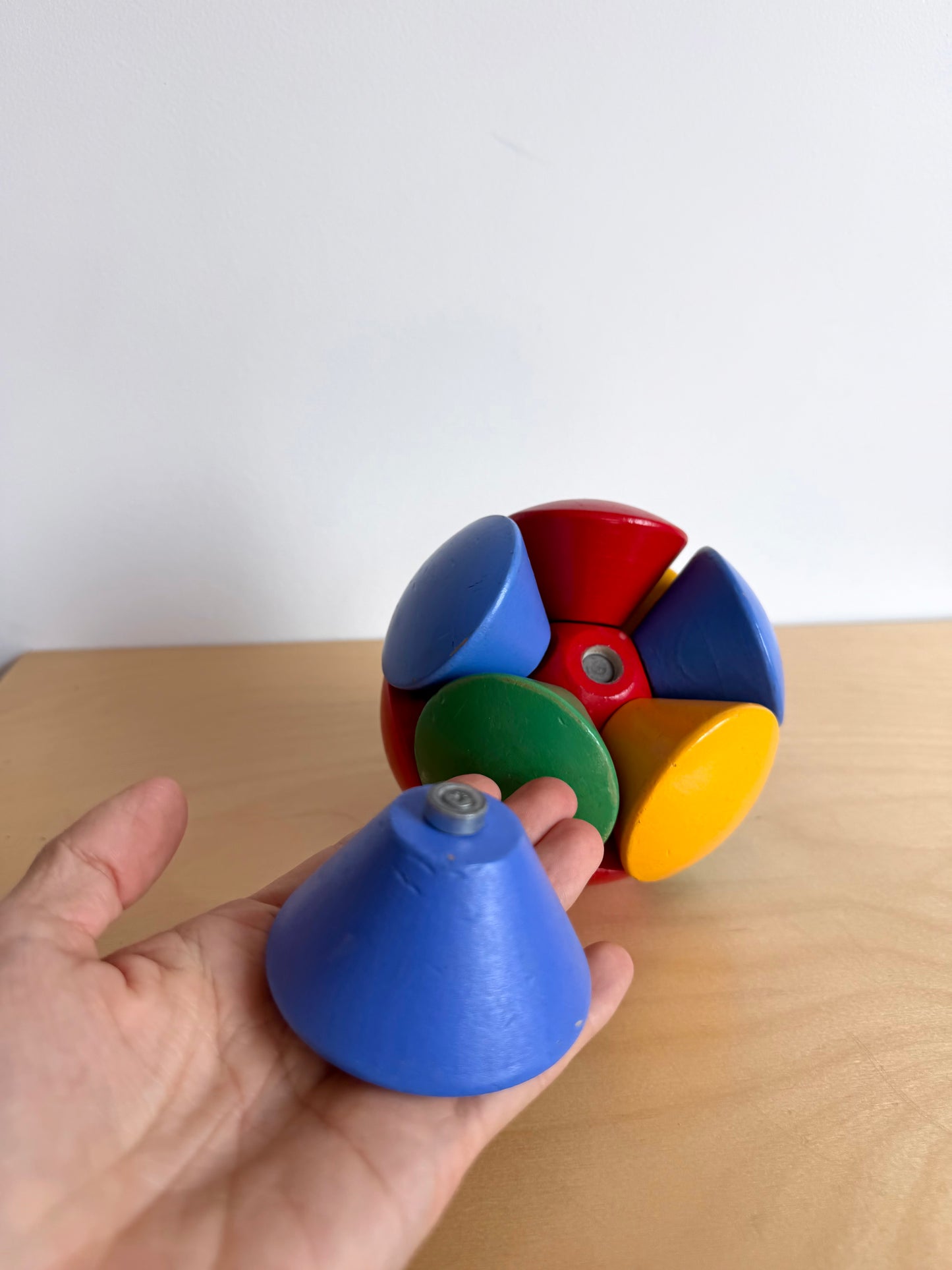Wooden Magnetic Circle Toy (No Shipping)