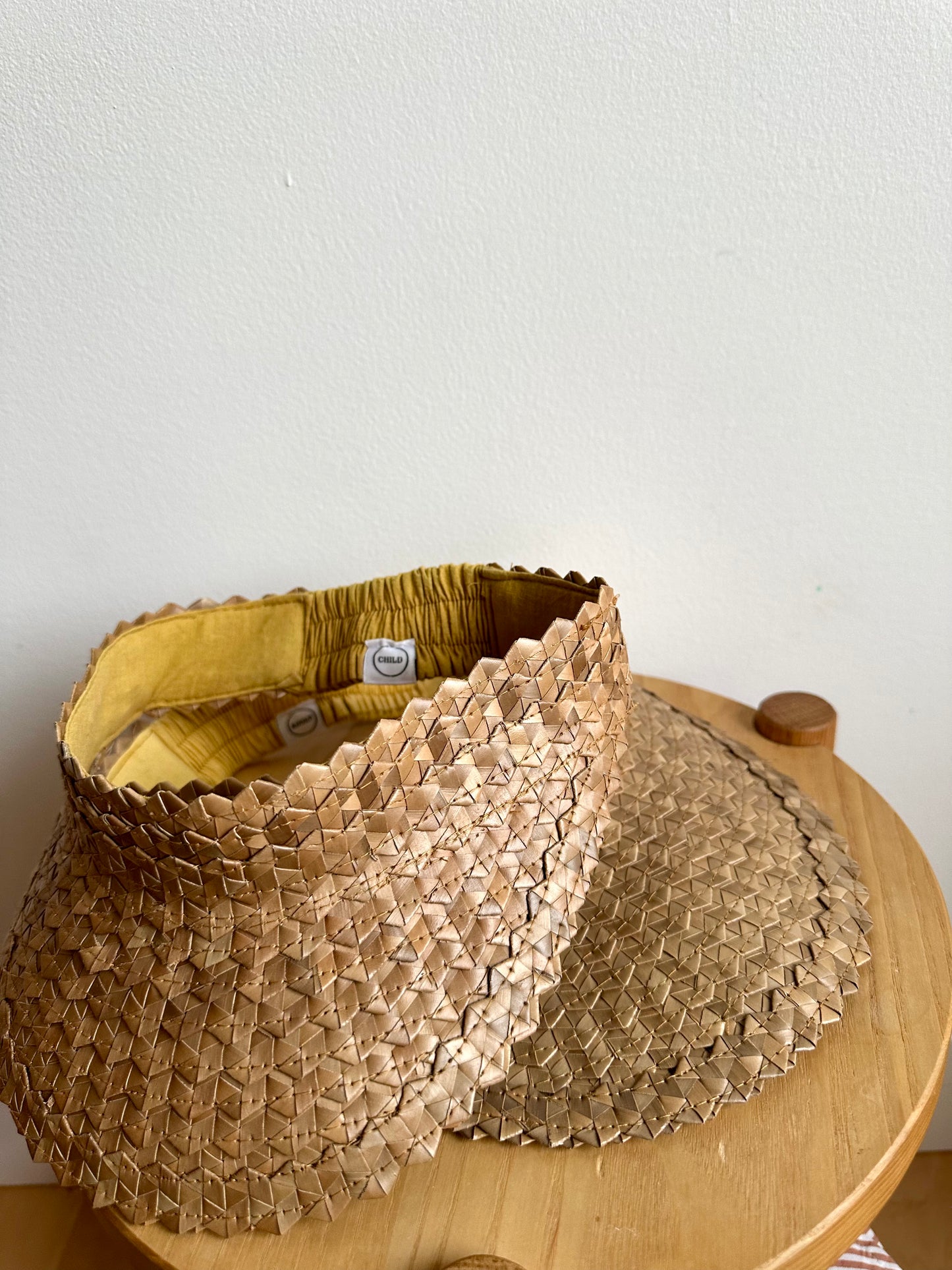 Fini Mama + Mini Palm Leaf Visors (No Shipping)