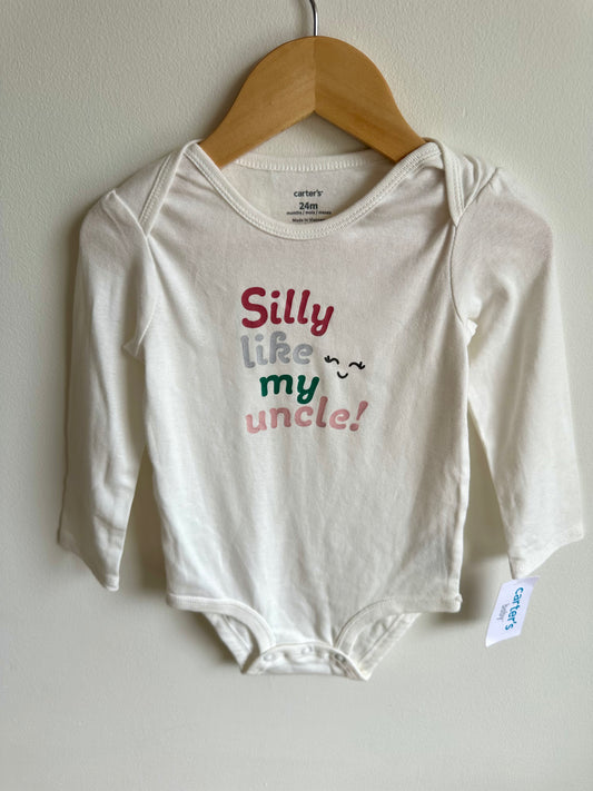 Silly Like My Uncle Bodysuit (With Tags) / 24m