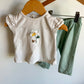 Mayoral Floral Top + Sage Pants Set (PLAY) / 12m