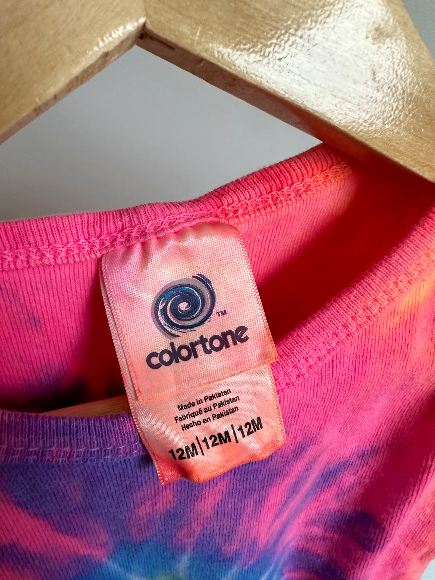 Tie Dye Short Sleeve Bodysuit / 12m