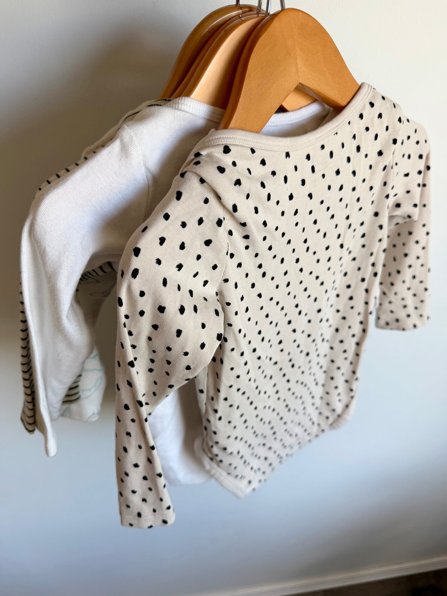 Set of 4 Long Sleeve Bodysuits / 18m