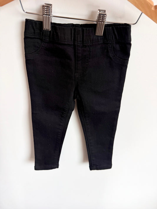Skinny Black Pants / 2T