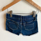 Dark Denim Fold Over Shorts / 2-3T