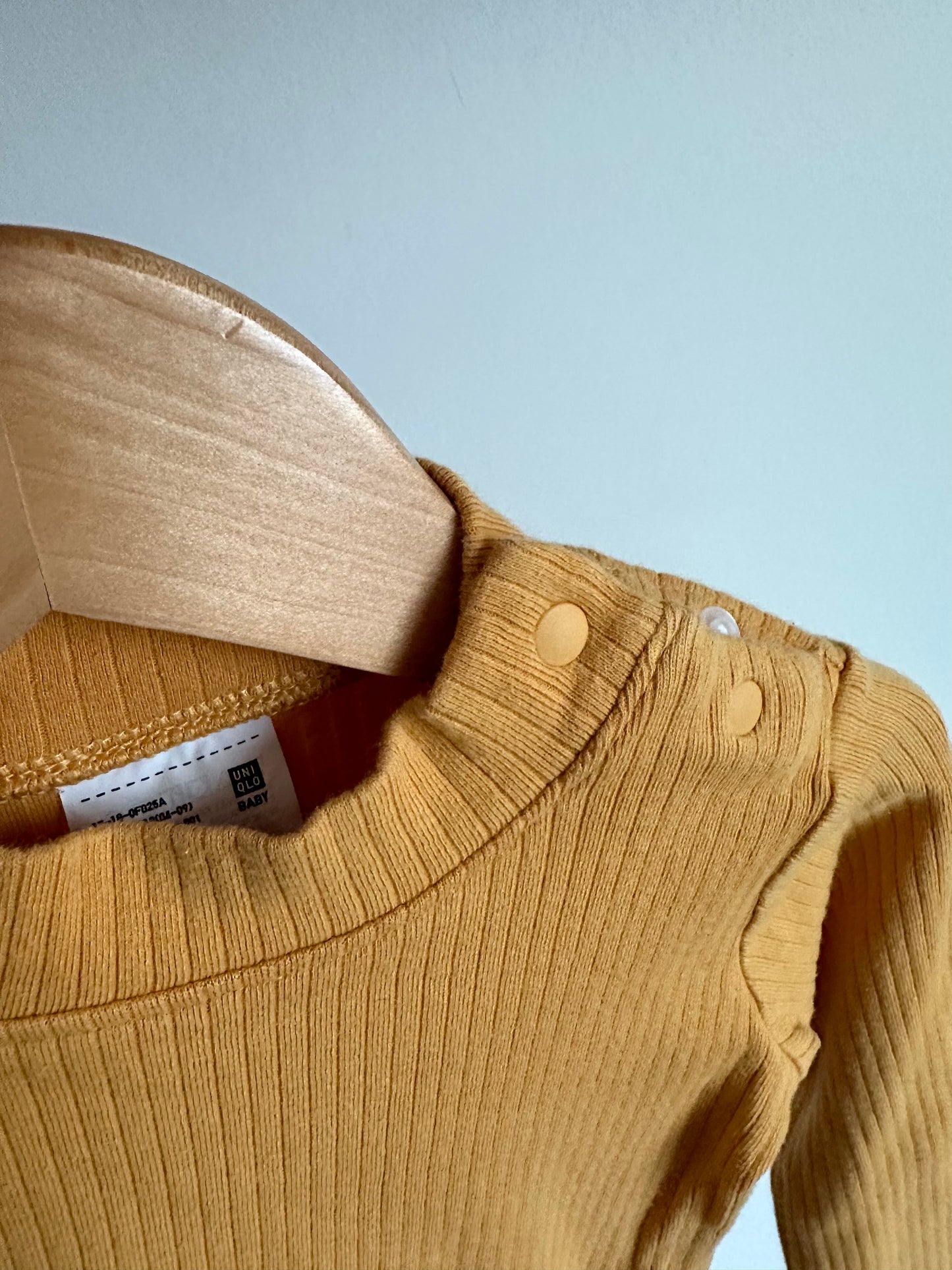 Marigold Ribbed Long Sleeve Top / 18-24m