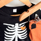 Skeleton Heart Jumpsuit + Hat / 6-9m?