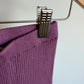 Viscose Plum Ribbed Pants / 12-18m